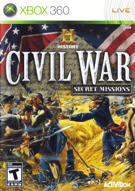 History Civil War: Secret Missions box art for Xbox 360